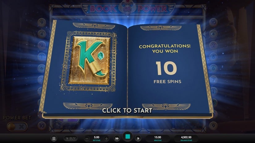 Book of Power slot screen 4