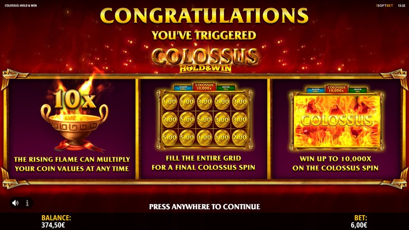 Colossus: Hold & Win slot screen 4