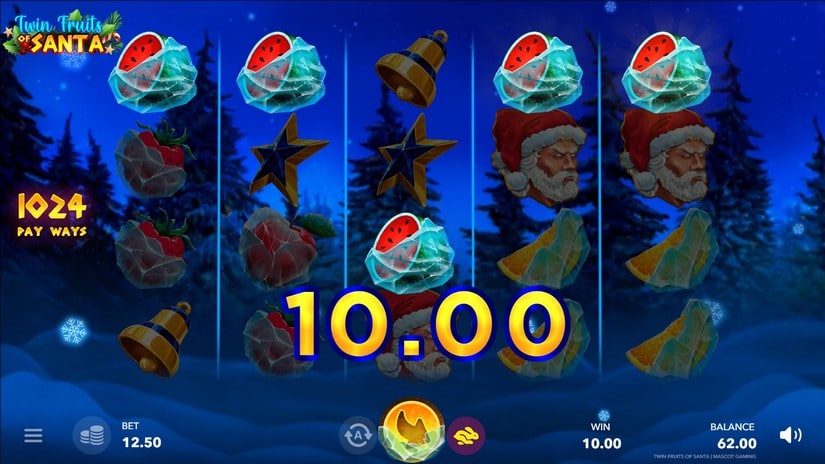 Twin Fruits of Santa slot screen 3
