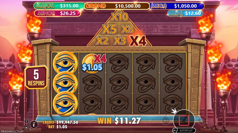 Mummy’s Jewels 100 slot screen 5