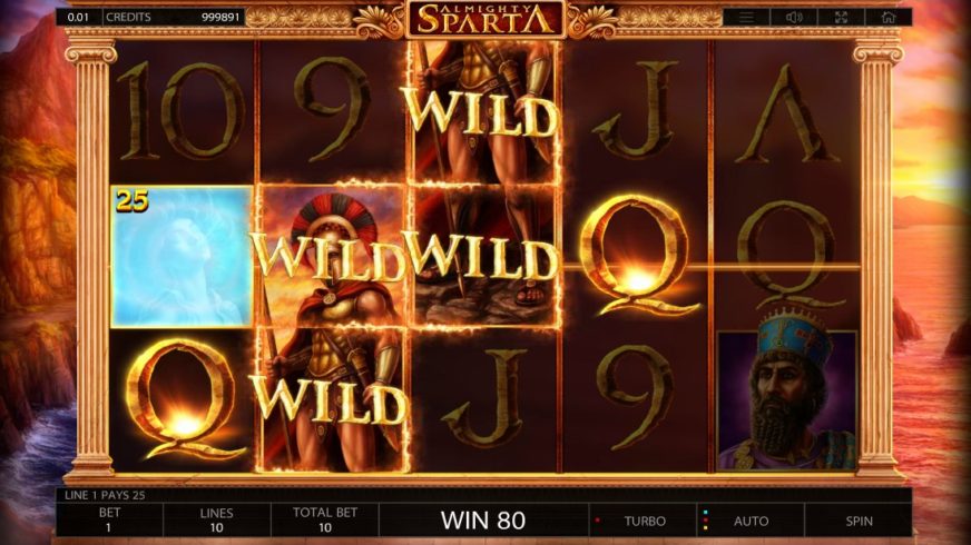 Almighty Sparta slot screen 4