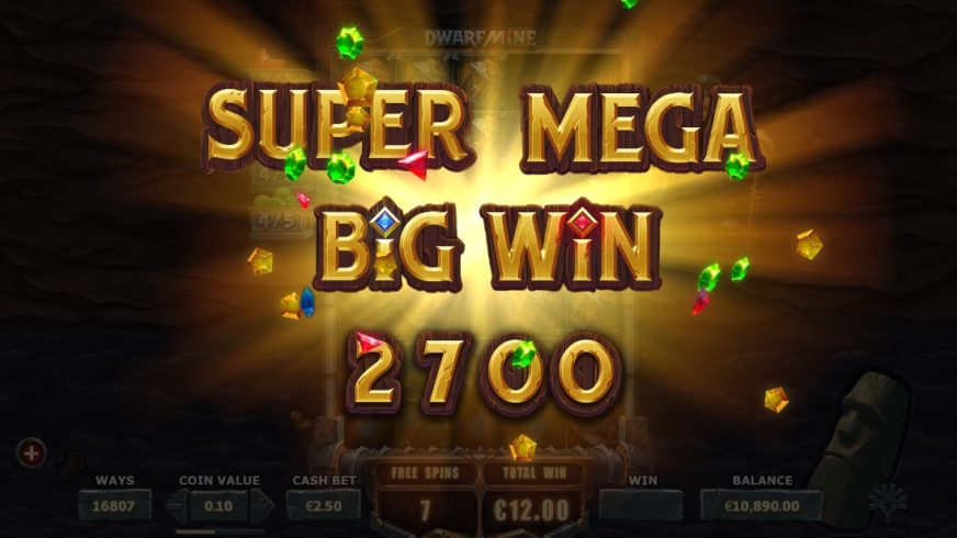 Dwarf Mine slot screen 8