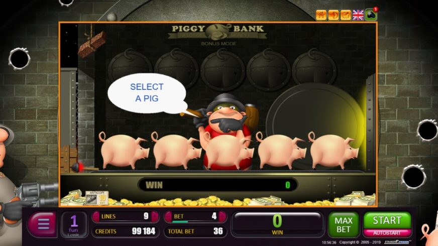 Piggy Bank slot screen 2
