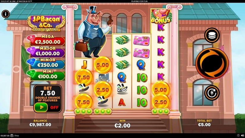 Gold Hit & Link: JP Bacon & Co slot screen 2