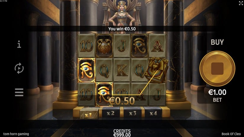 Book of Cleo slot screen 1