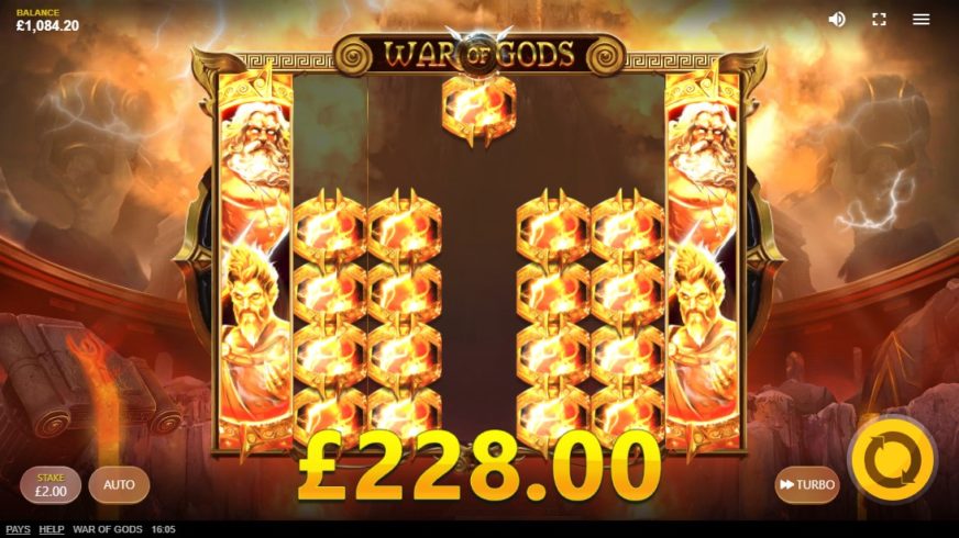 War of Gods slot screen 3