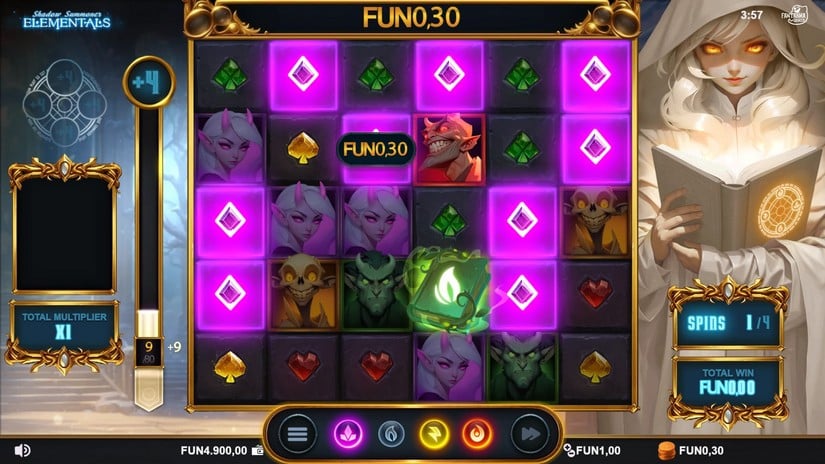 Shadow Summoner Elementals slot screen 3