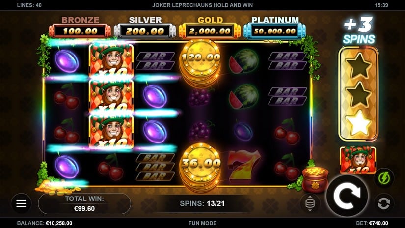 Joker Leprechauns Hold and Win slot screen 5