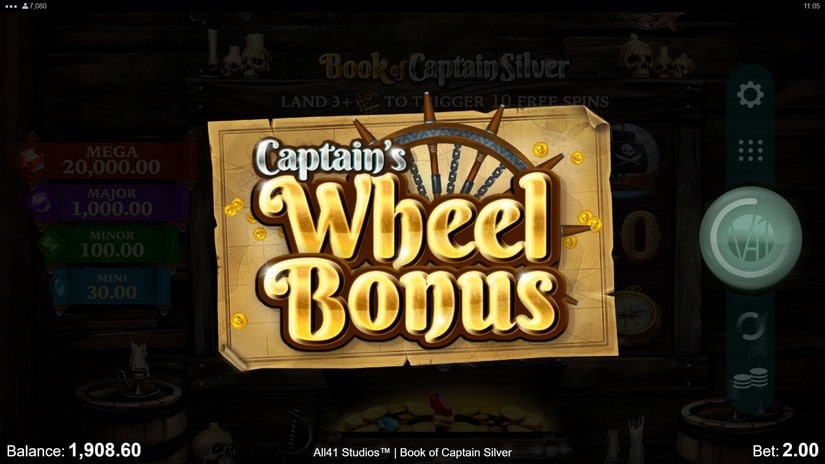 Book of Captain Silver slot screen 4
