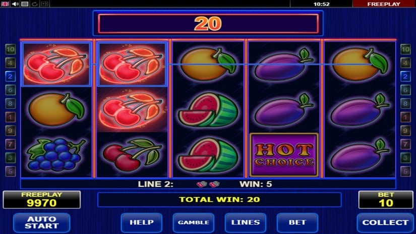 Hot Choice slot screen 3