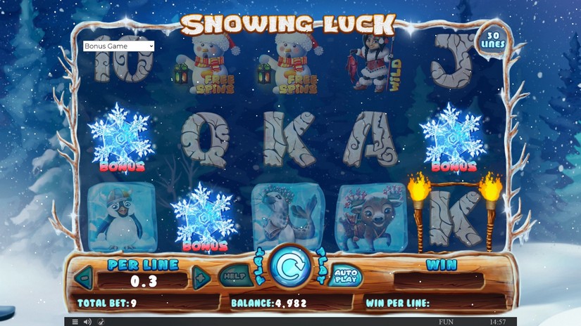 Snowing Luck slot screen 2