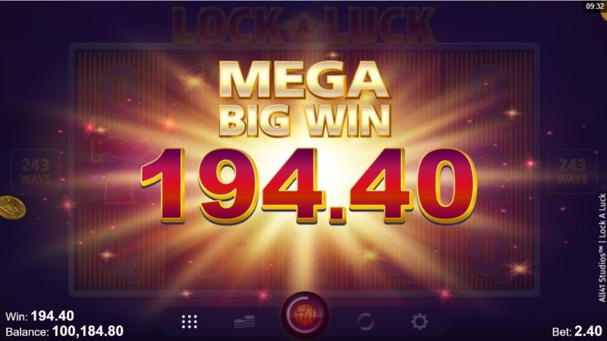 Lock A Luck slot screen 3