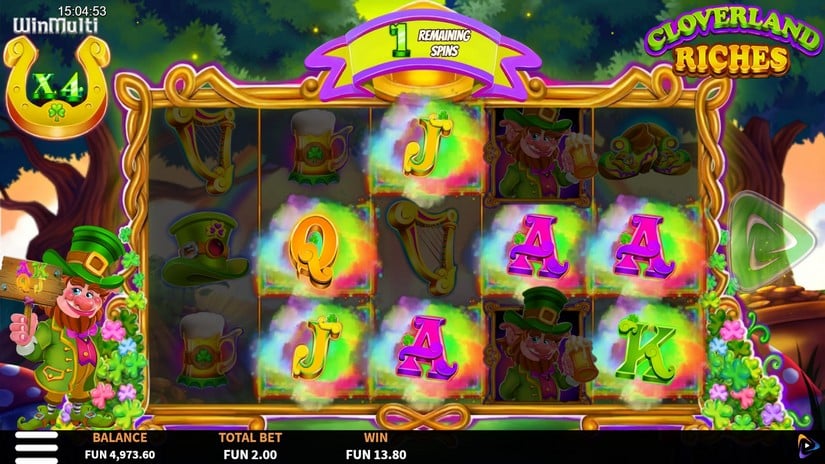 Cloverland Riches slot screen 7