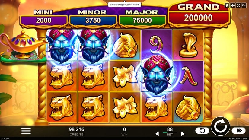 4 Secrets of Aladdin slot screen 5