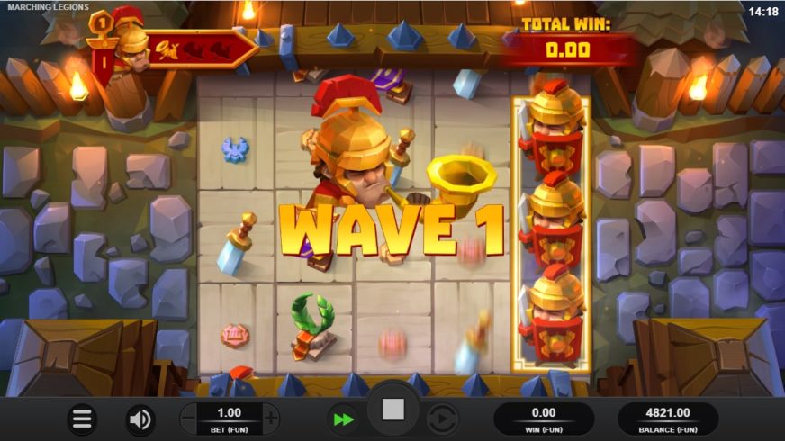 Marching Legions slot screen 2