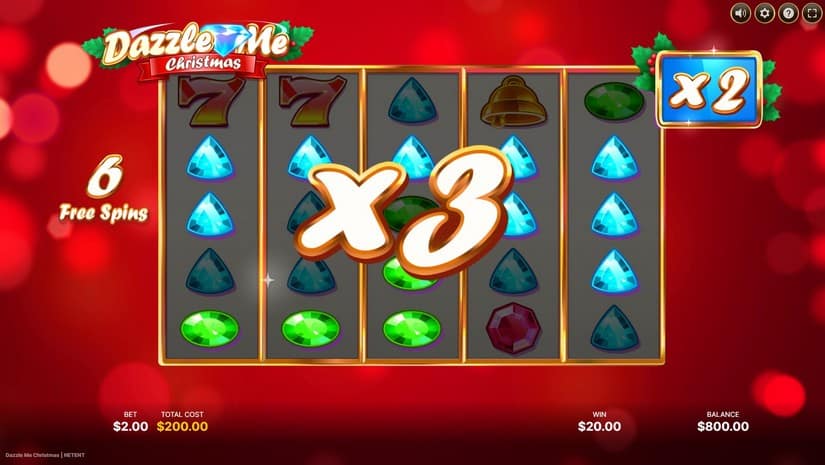 Dazzle Me Christmas slot screen 5