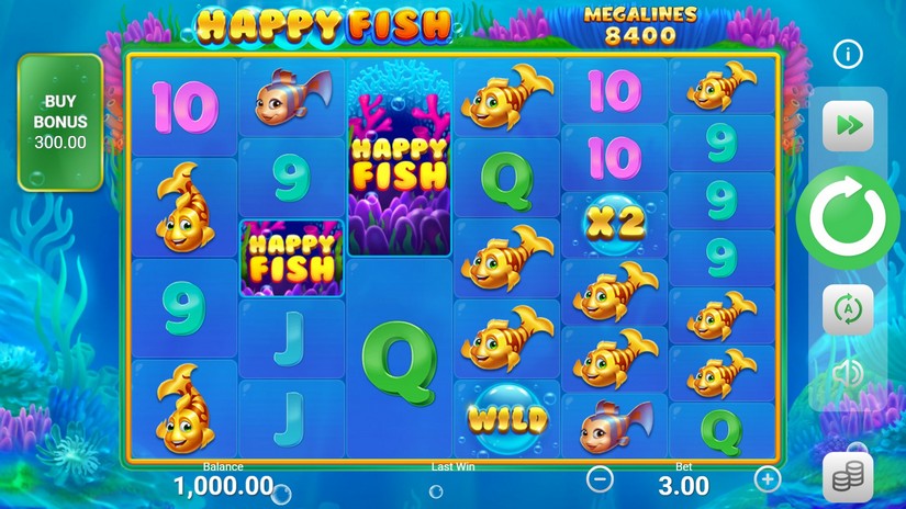 Happy Fish slot screen 1