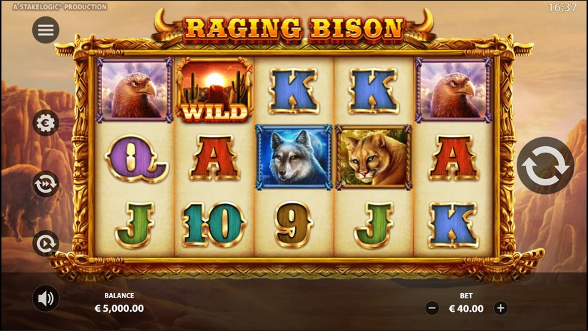 Raging Bison slot screen 1