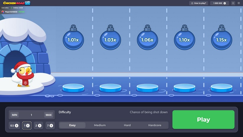 Chicken Road Ice slot screen 1