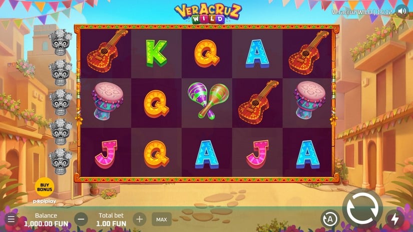 Veracruz Wild slot screen 1