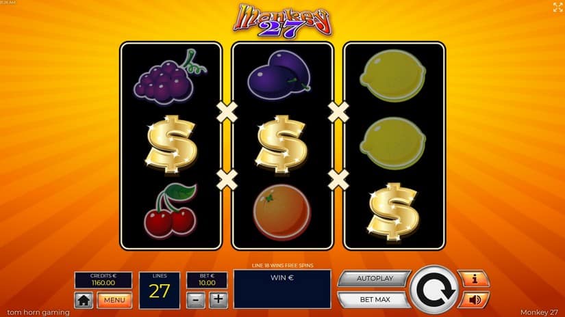 Monkey 27 slot screen 2