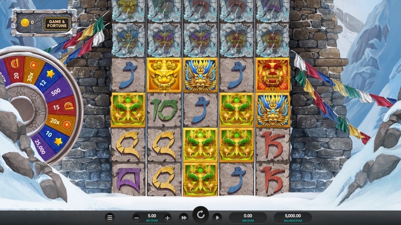 Everest slot screen 1