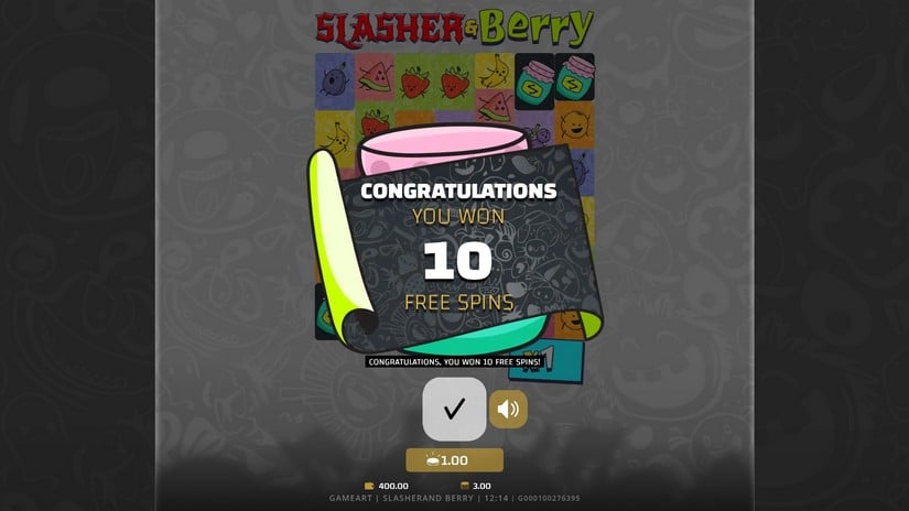 Slasher & Berry slot screen 3
