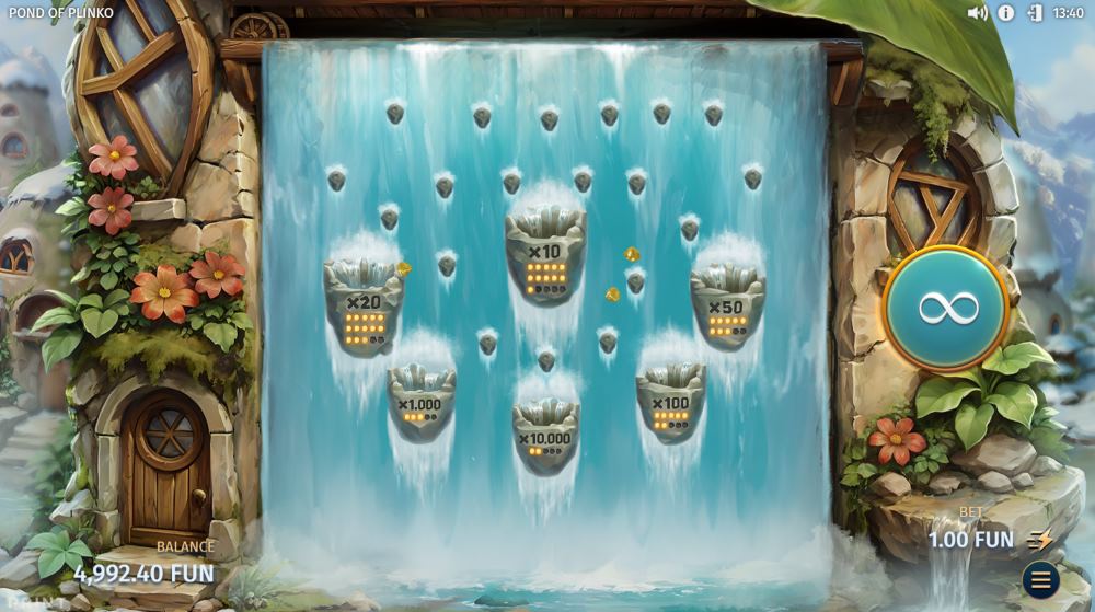 Pond of Plinko River Prize Feature