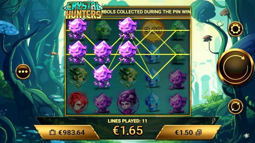 Crystal Hunters slot screen 2