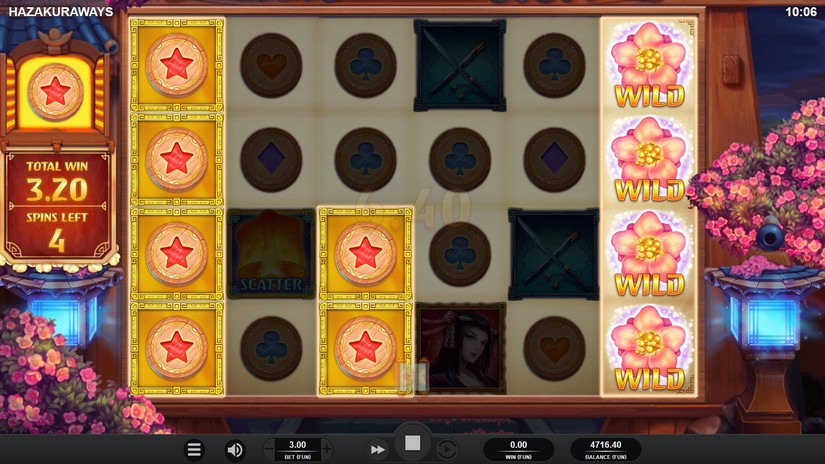Hazakura Ways slot screen 5