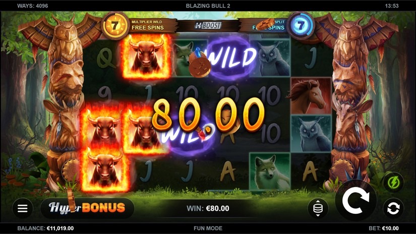 Blazing Bull 2 slot screen 3