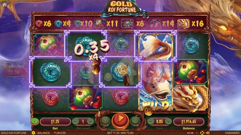 Gold Koi Fortune slot screen 4