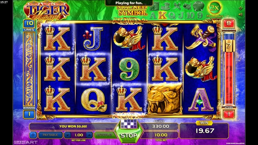 Tiger Heart slot screen 4