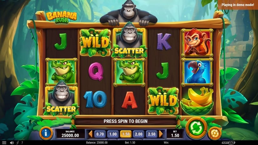 Banana Rush slot screen 1