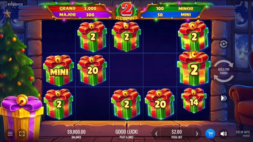 Eve of Gifts slot screen 4