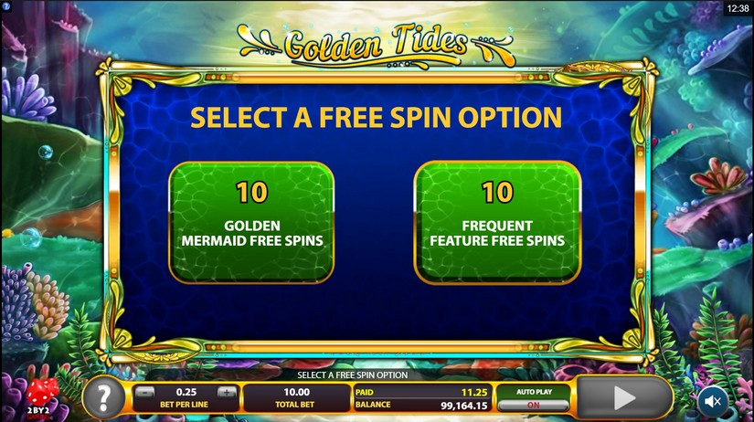 Golden Tides slot screen 3