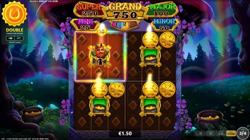 4-Leaf Fortune: Hold & Win slot screen 4