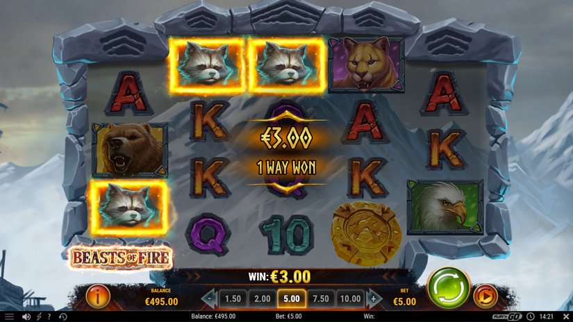 Beasts of Fire slot screen 7