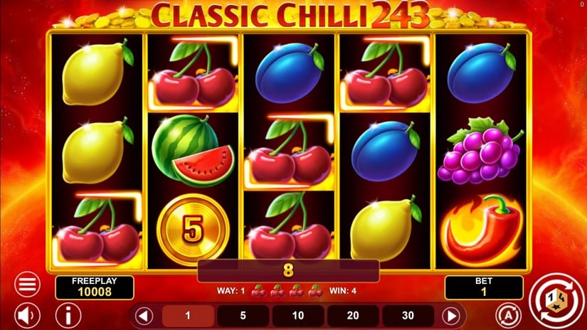 Classic Chili 243 slot screen 3