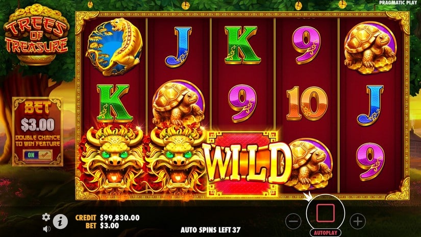 Trees of Treasure slot screen 3