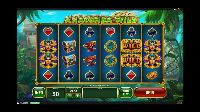 Anaconda Wild slot screen 1