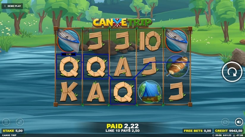 Canoe Trip slot screen 2