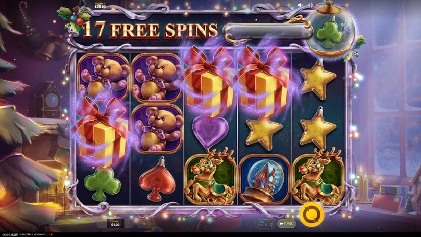 Christmas Morning slot screen 4