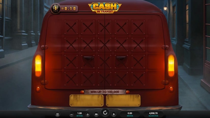 Cash in Transit slot screen 1