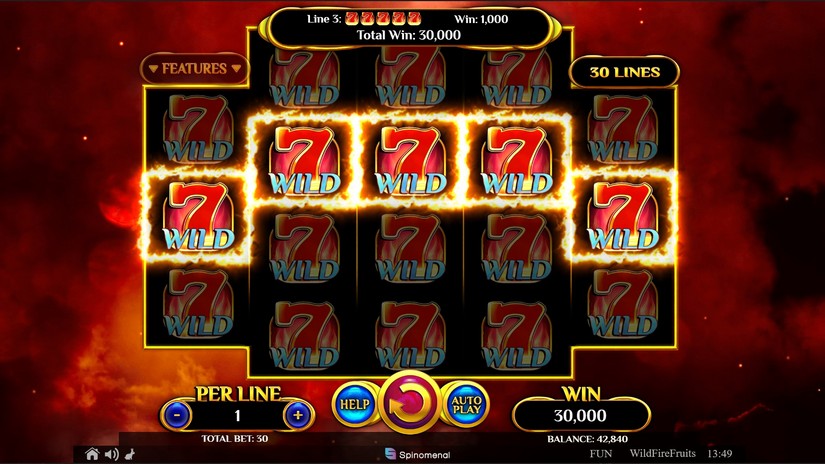 Wildfire Fruits slot screen 4
