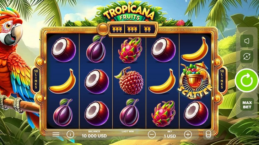 Tropicana Fruits slot screen 1