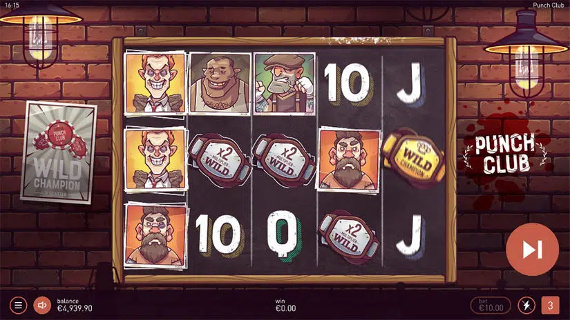 Punch Club slot screen 1
