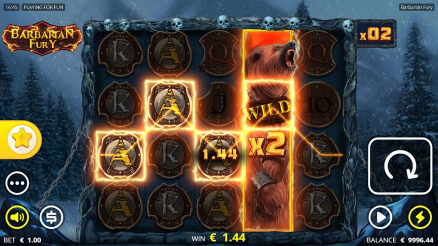 Barbarian Fury slot screen 2