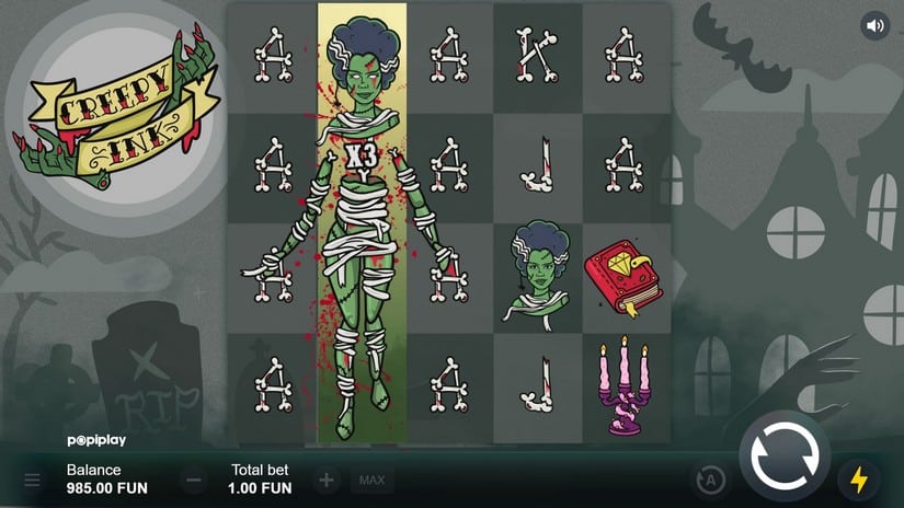 Creepy Ink slot screen 2