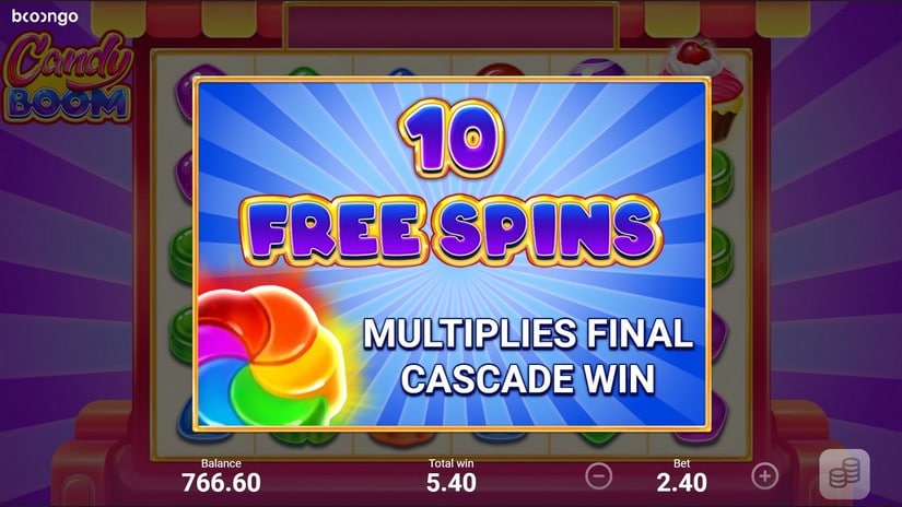 Candy Boom slot screen 3